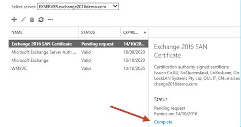 itpro pending certificate request